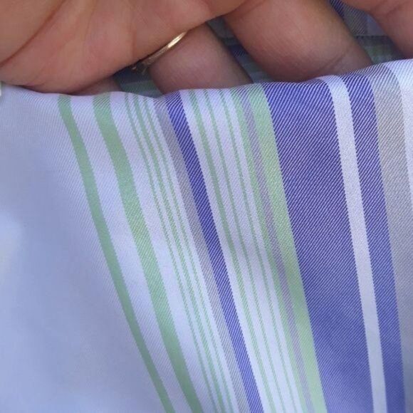 Cabela's Shorts Activewear Plaid UPF50 Sports Bermuda White Purple Green Sz 10 - Picture 4 of 8